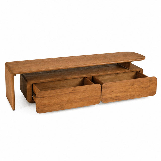 Meuble TV en teck recyclé Noma – 160 cm